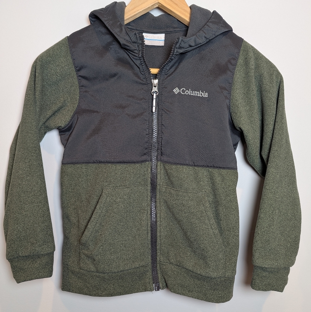 Columbia Kids Size S Olive and Charcoal Hoodie